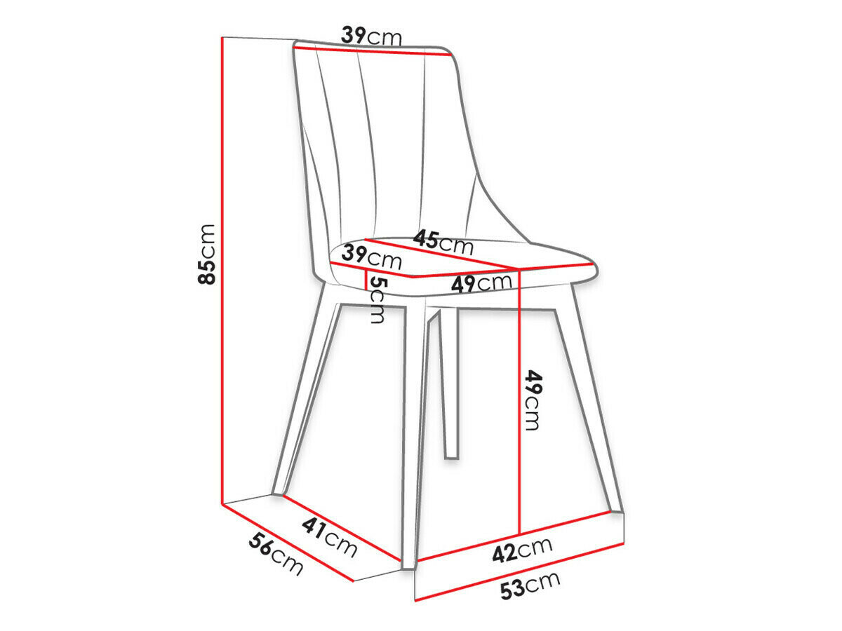 Spisestuesæt Racine 139 (Brun + Magic Velvet 2219)