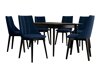 Spisestuesæt Racine 139 (Sort + Magic Velvet 2216)