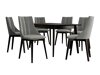Spisestuesæt Racine 139 (Sort + Magic Velvet 2217)