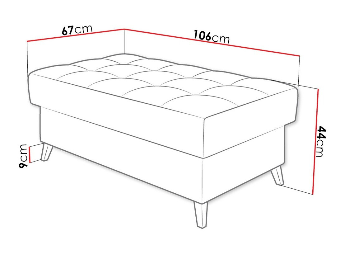 Polstret bænk Comfivo Agnus (Magic Velvet 2227)