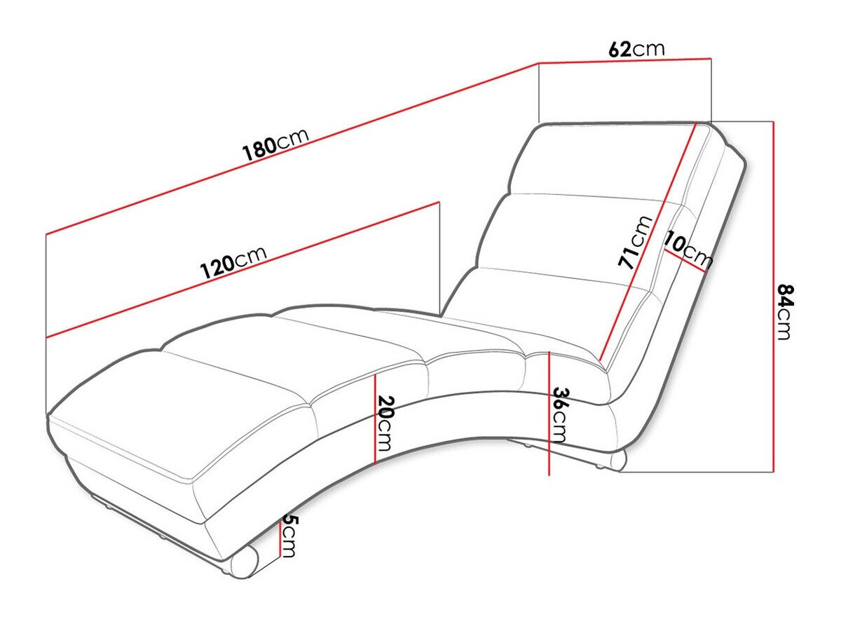 Chaiselong Comfivo 109 (Venus Velvet 2926)