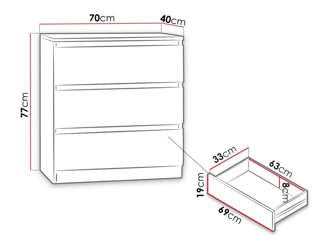 Kommode Comfivo Structor (Hvid)