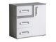 Kommode Levtala 108 (Antracit + Hvid)