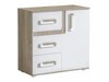 Kommode Levtala 108 (Lys eg + Hvid)