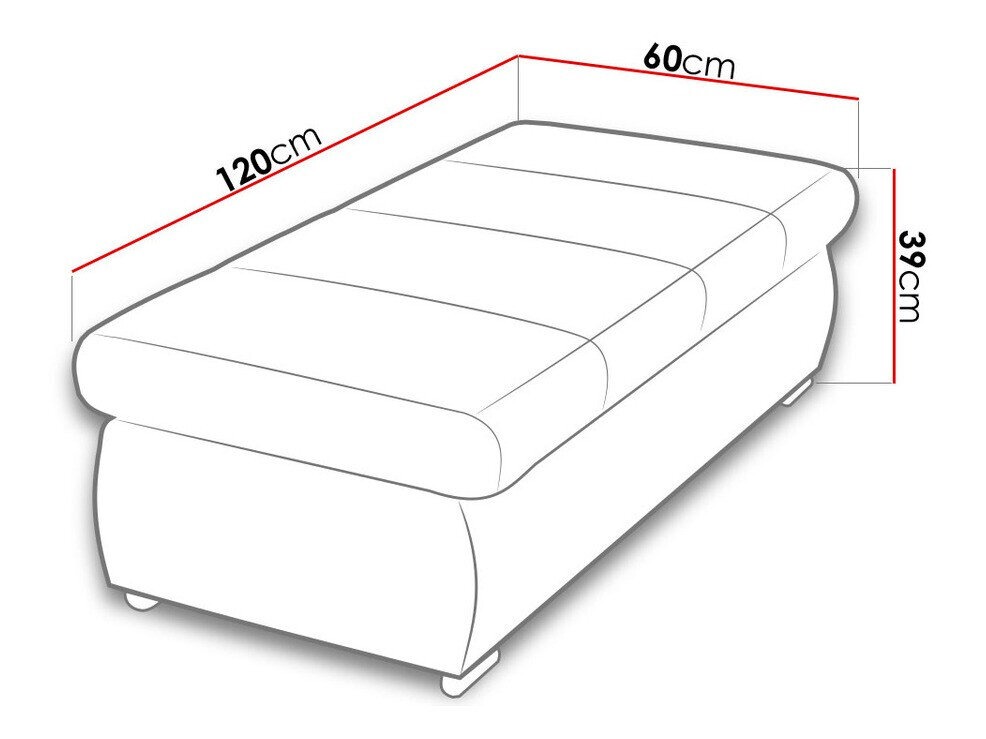 Polstret bænk Comfivo 123 (Soft 011 + Lawa 06)