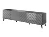 TV-bord Charlotte 145 (Grafit + Glansfuld grafit)