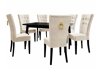 Spisestuesæt Racine 144 (Sort + Magic Velvet 2250)