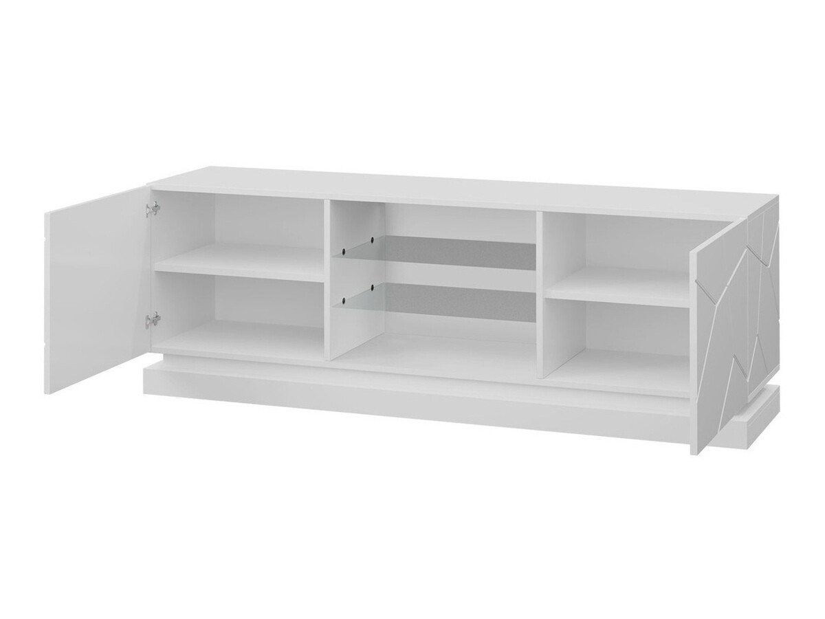 TV-bord Linar (Sort + Blank sort)