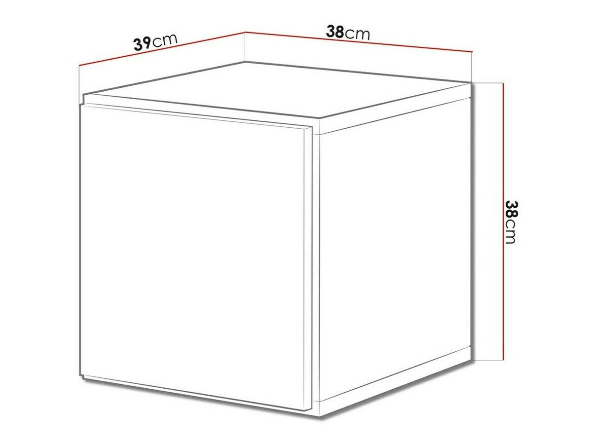 Vægskab Corbele 104 (Sort)