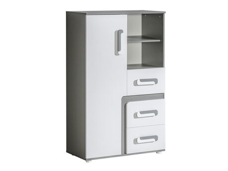 Kommode Aviseve 101 (Antracit + Hvid)