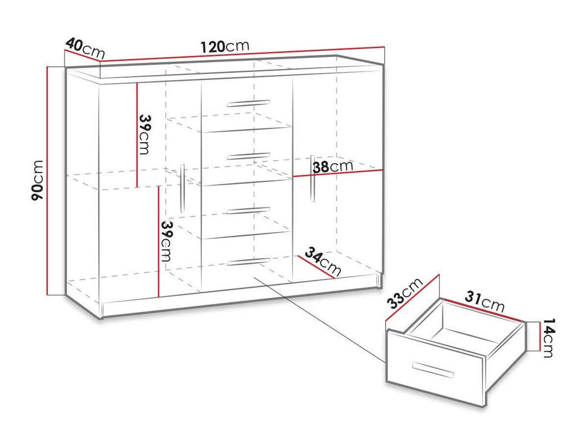 Kommode Catromi 100 (Artisan eg)