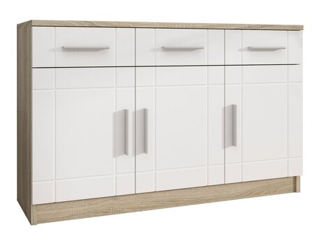 Kommode Tucson 145 (Sonoma eg + Hvid)