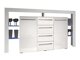Kommode Nashville 106 (Hvid + Glansfuld hvid)