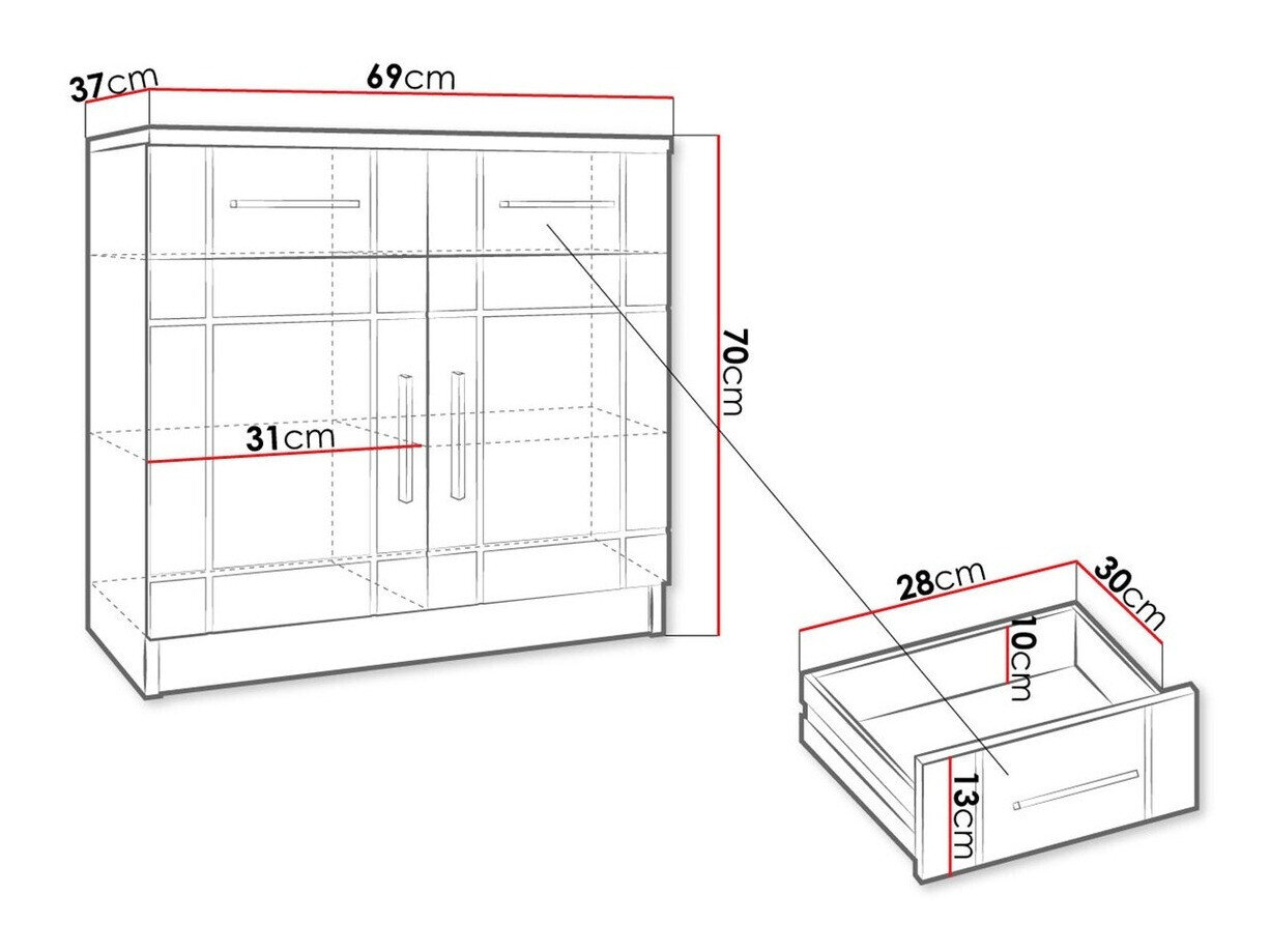 Kommode Tucson 144 (Sonoma eg)