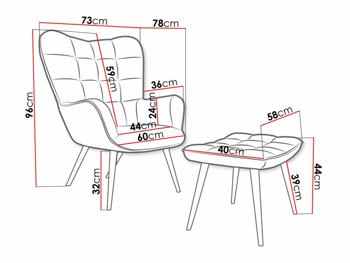 Lænestol Comfivo 320 (Grøn)