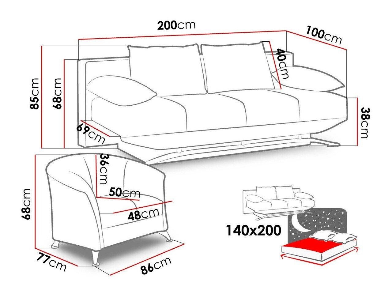 Polstret møbelsæt Providence 102 (Soft 020)