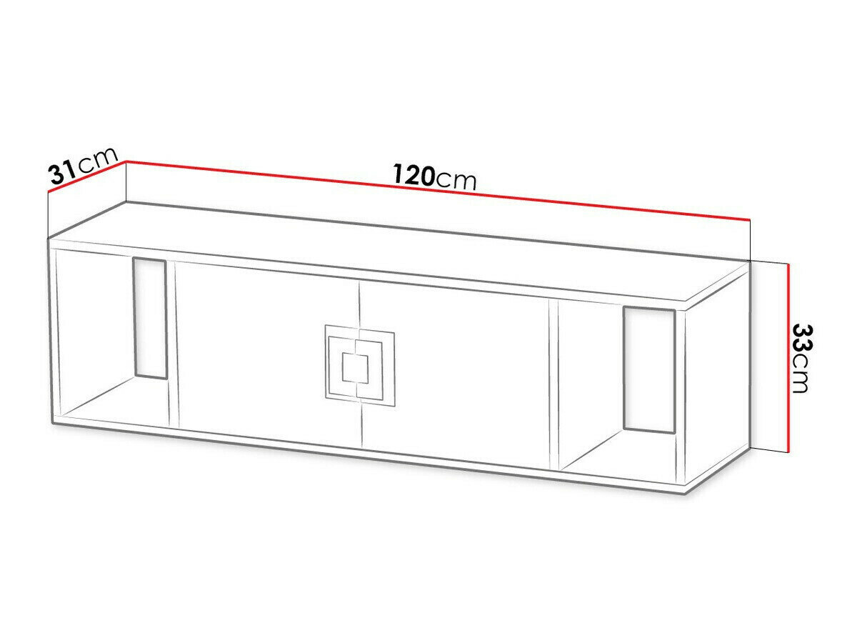 Vægreol Balvire 112 (Lys eg + Hvid)