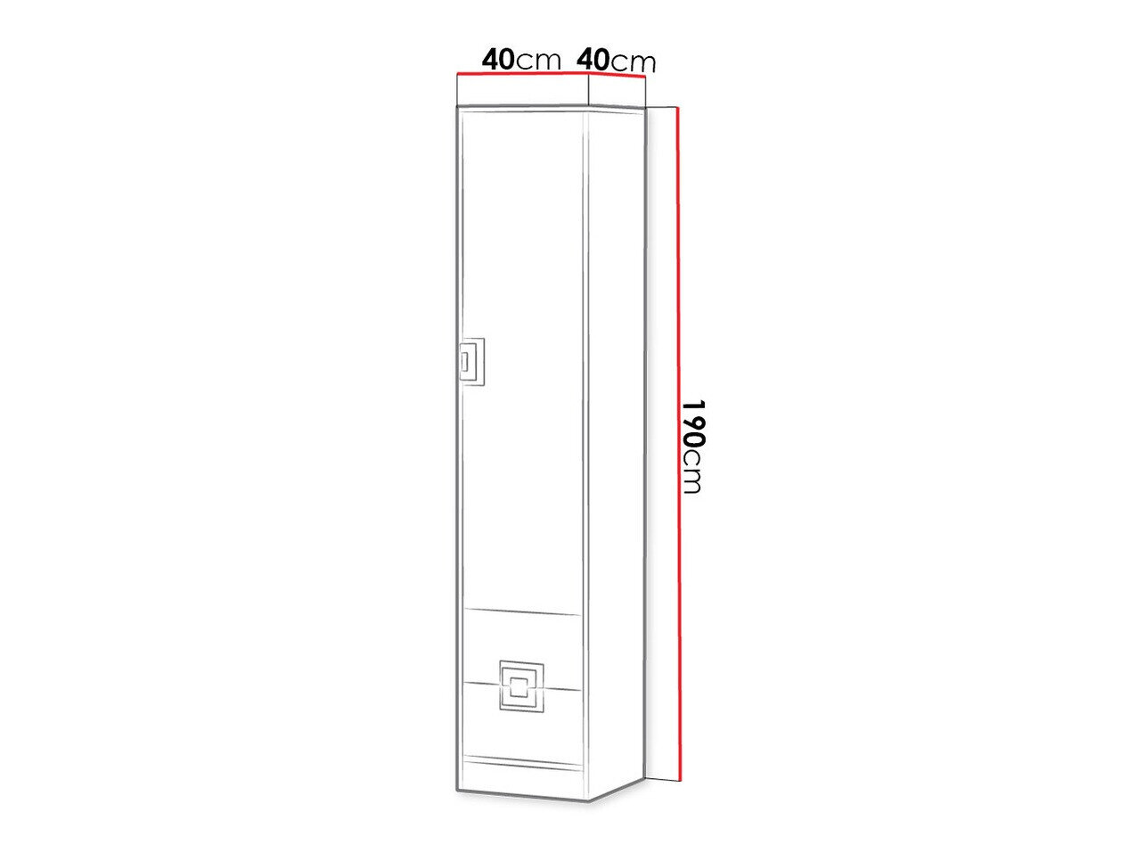 Reol Balvire 106 (Lys eg + Hvid + Lyserød)