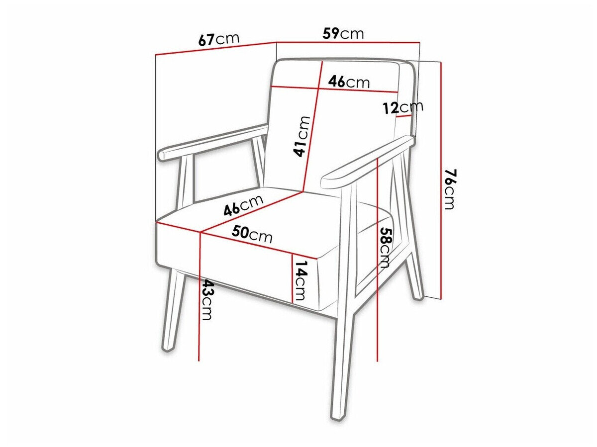 Lænestol Clovis 100 (Magic Velvet 2225)