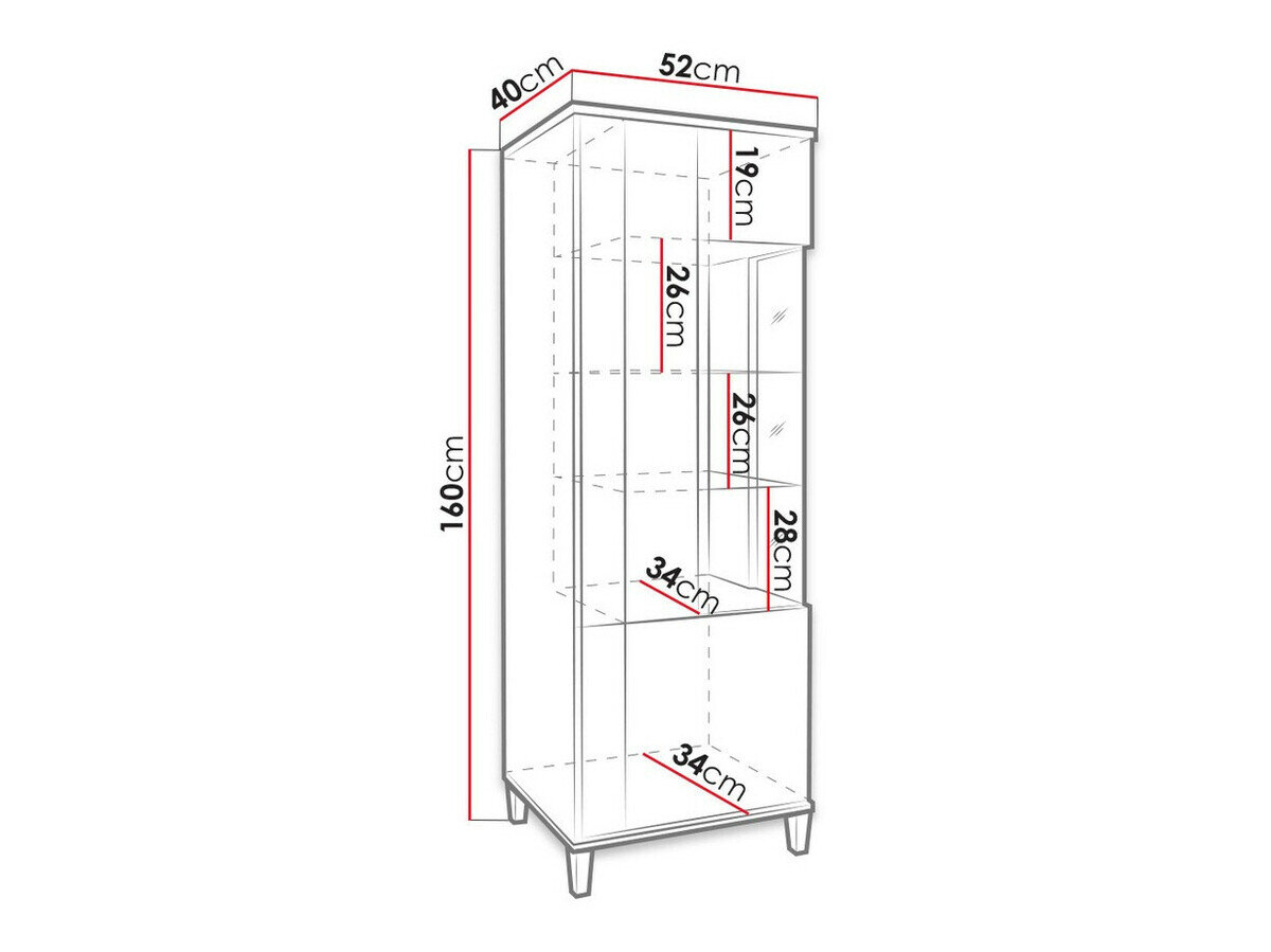 Reol Livseri 109 (Hvid + Glansfuld hvid + Lyst træ)