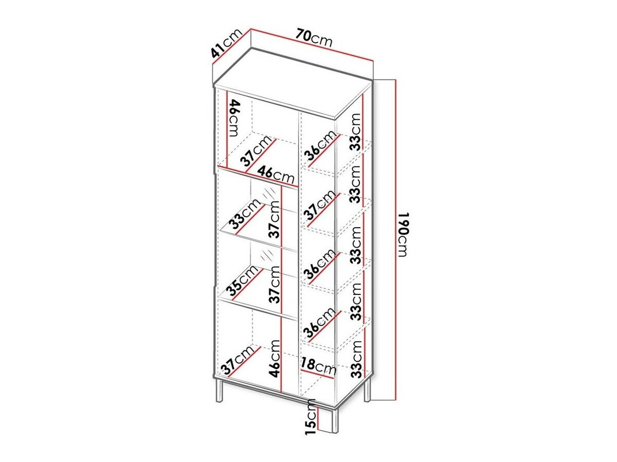 Reol Lomsore 106 (Sort)