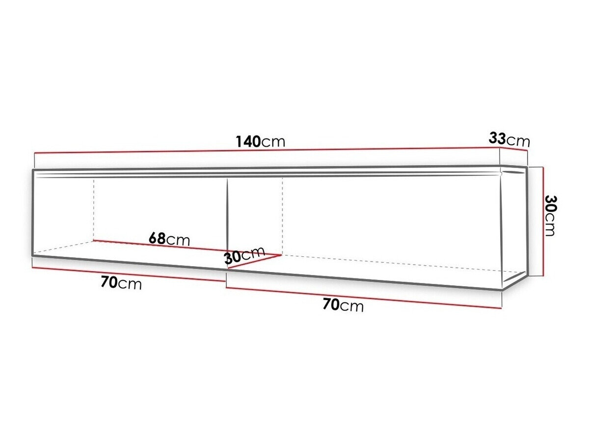 TV-bord Sarasota 120 (Beton)