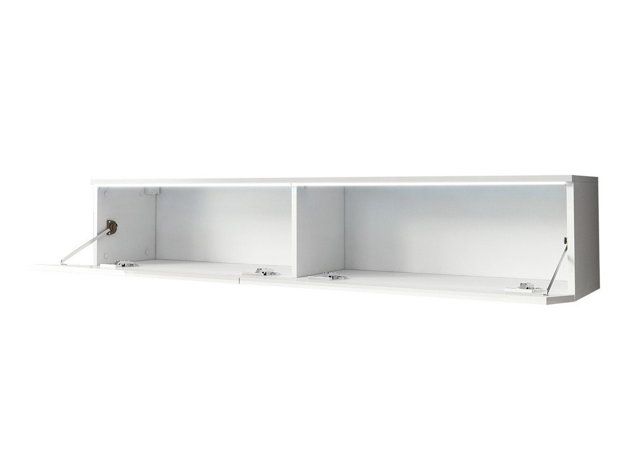 TV-bord Scientia (Hvid + Glansfuld hvid)
