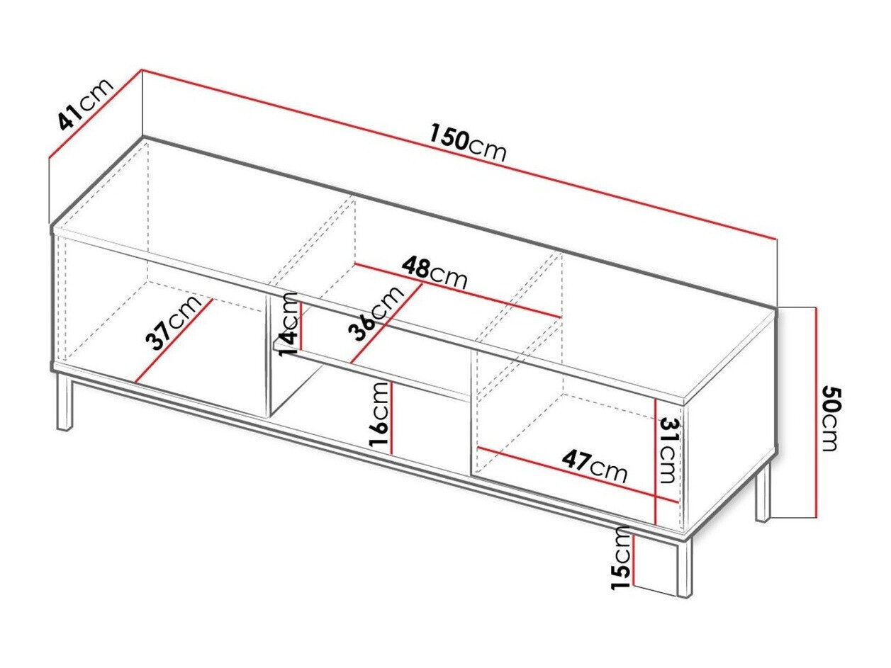 TV-bord Lomsore 101 (Hvid)