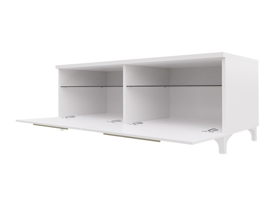 TV-bord Uva V (Hvid + Glansfuld hvid)