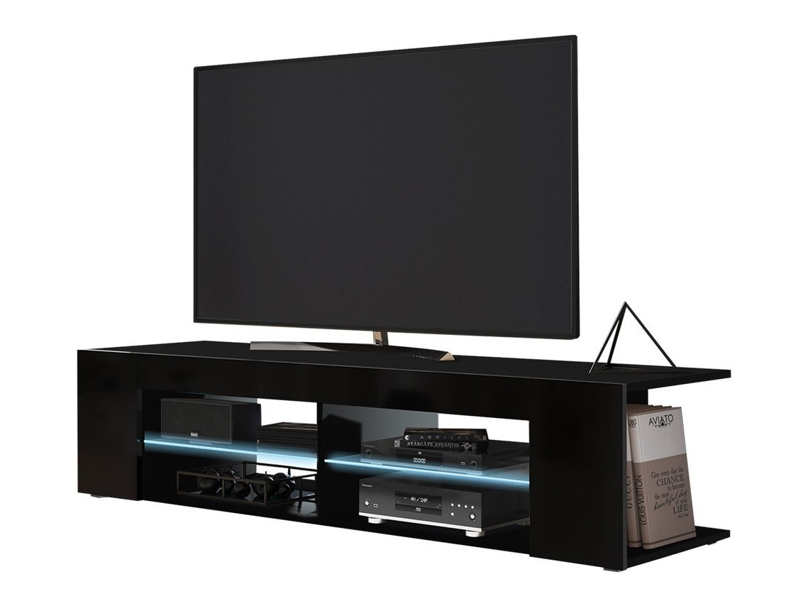 TV-bord Ver I (Sort + Blank sort)