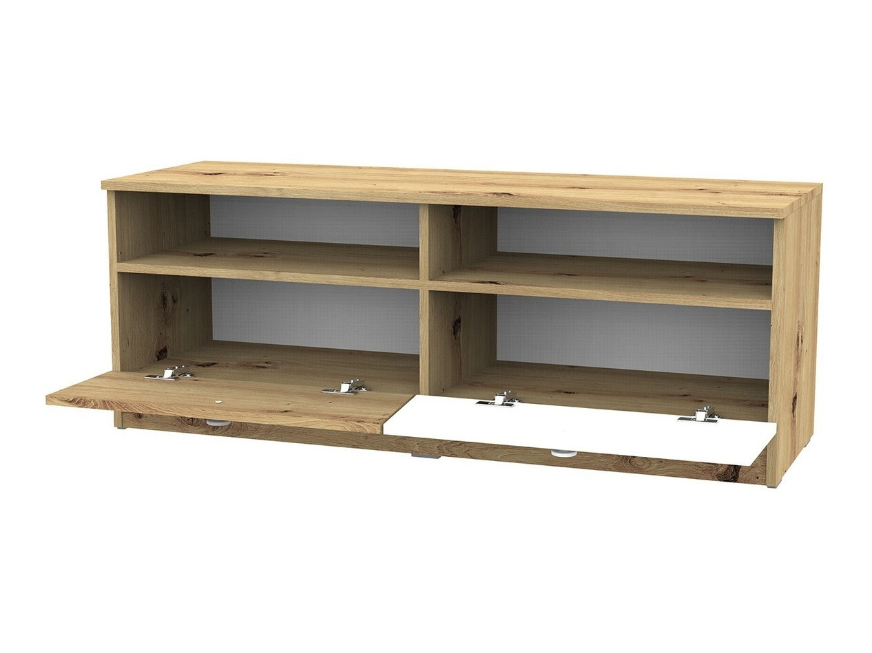 TV-bord Almira 107 (Artisan eg + Hvid + Grå)