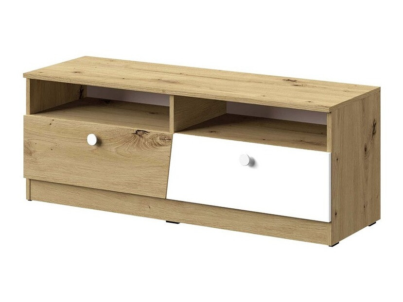 TV-bord Almira 107 (Artisan eg + Hvid)