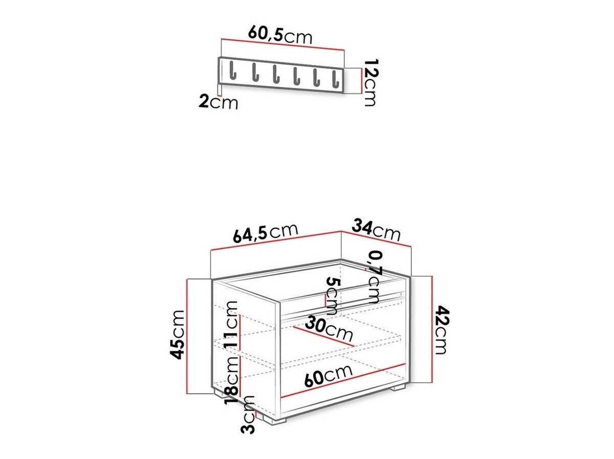 Entrésæt Comfivo Pinus VI (Hvid + Soft 017)