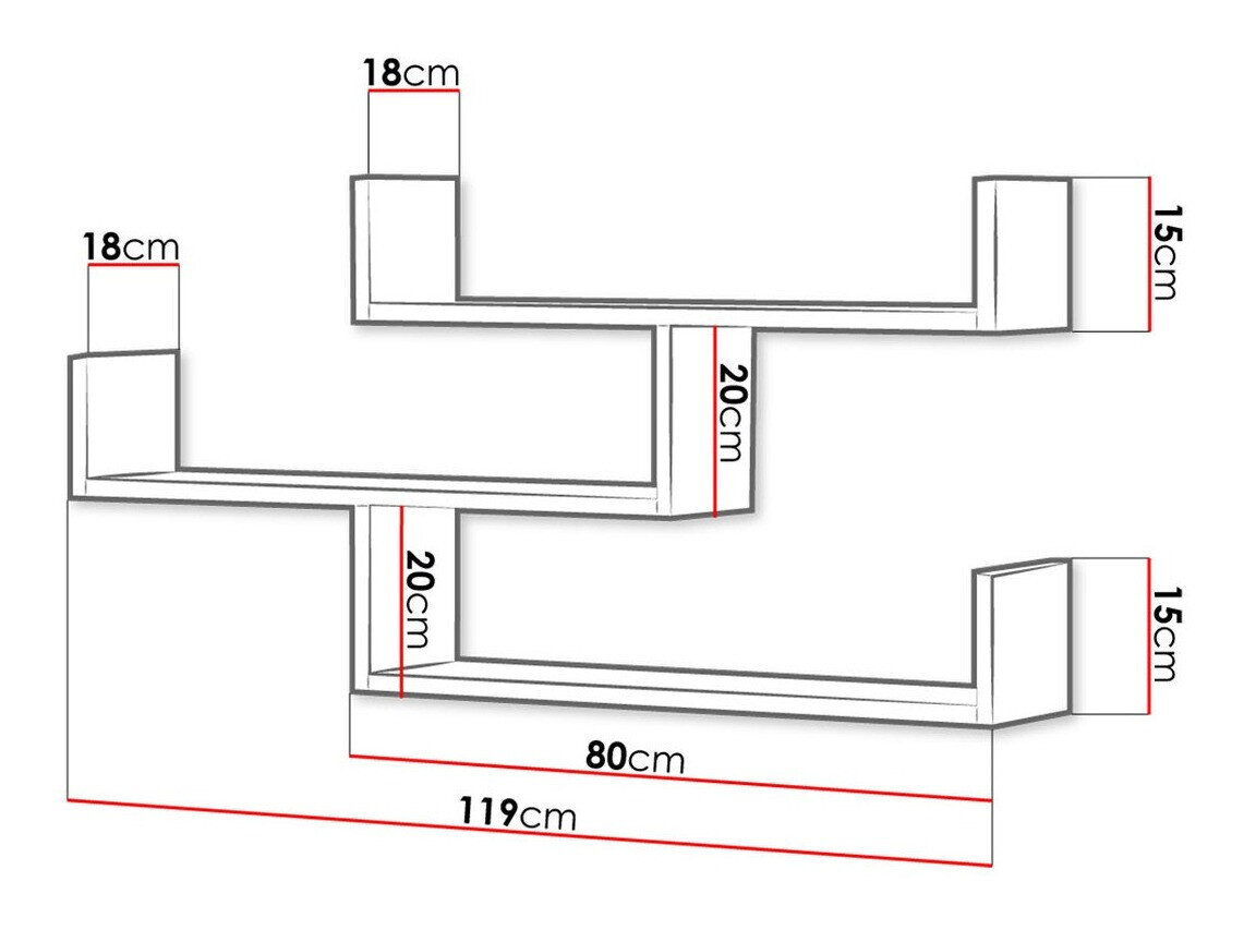 Vægreol Sarasota 104 (Hvid)
