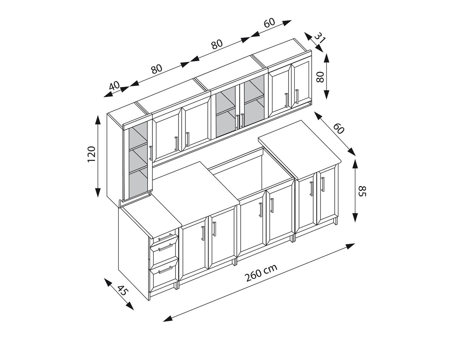 Køkkensæt Houston 454