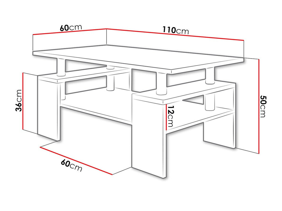 Sofabord Providence 124 (Hvid)