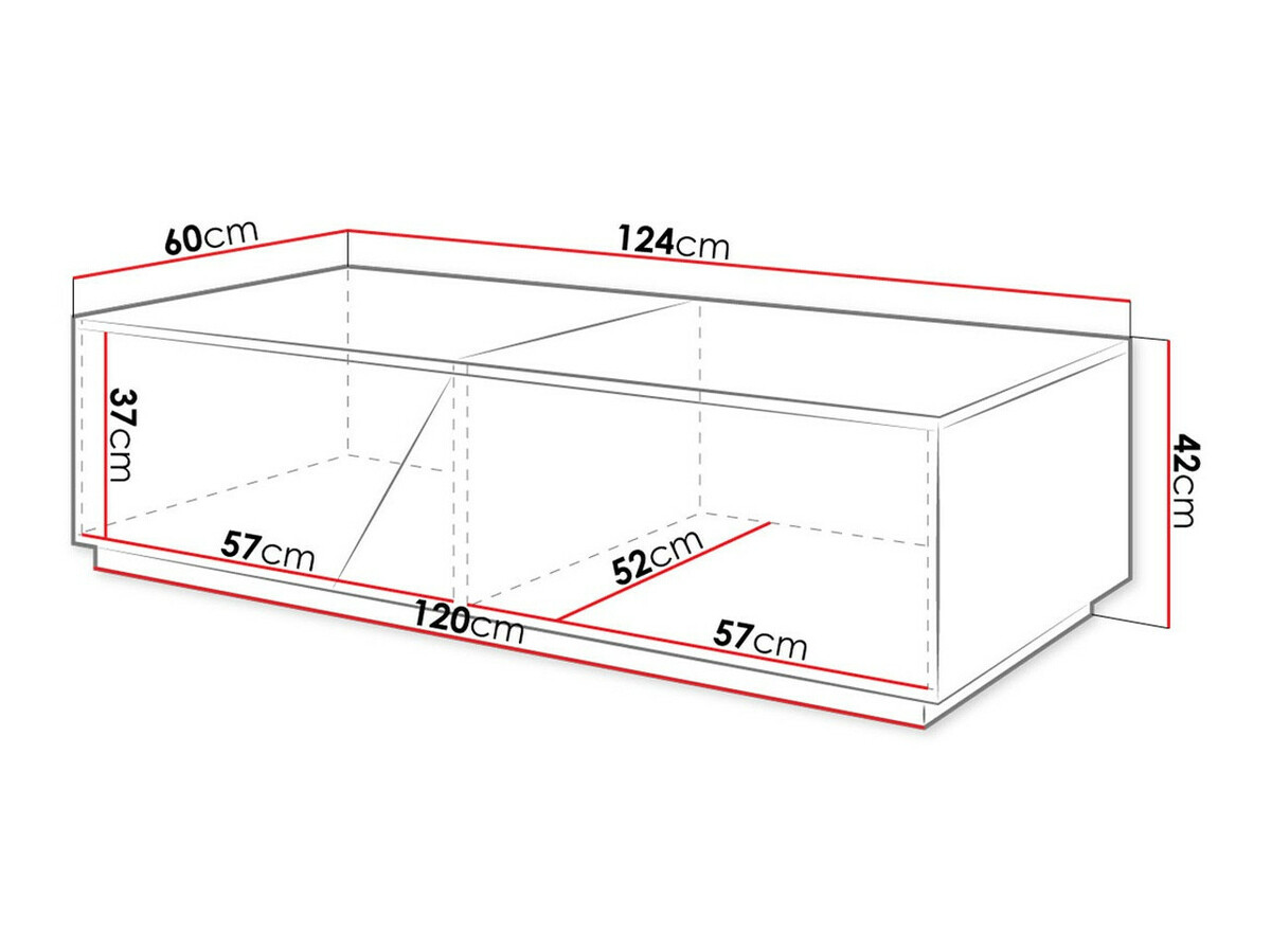 Sofabord Comfivo Daldune (Antracit + Wotan eg)