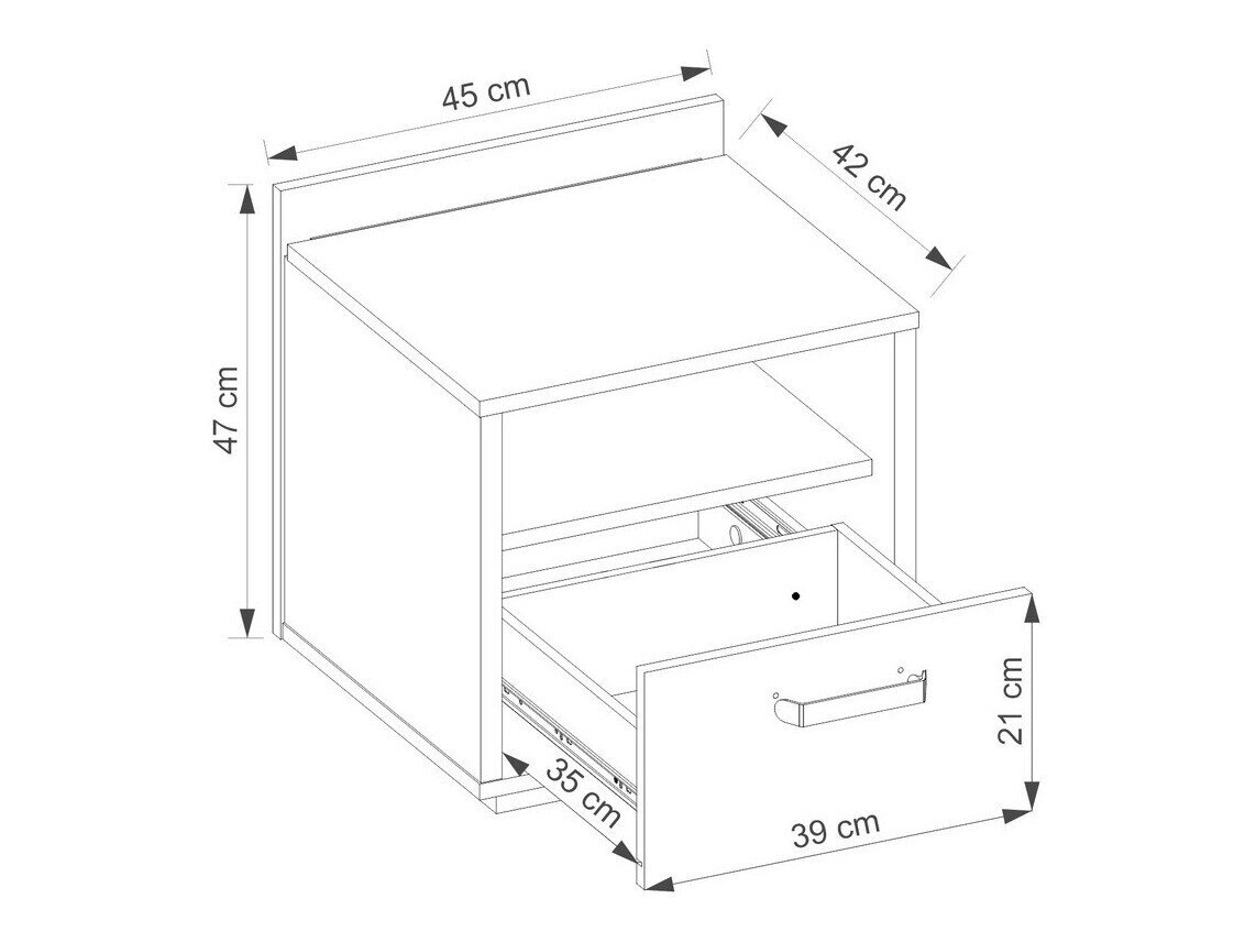 Sengebord Orlveno 118