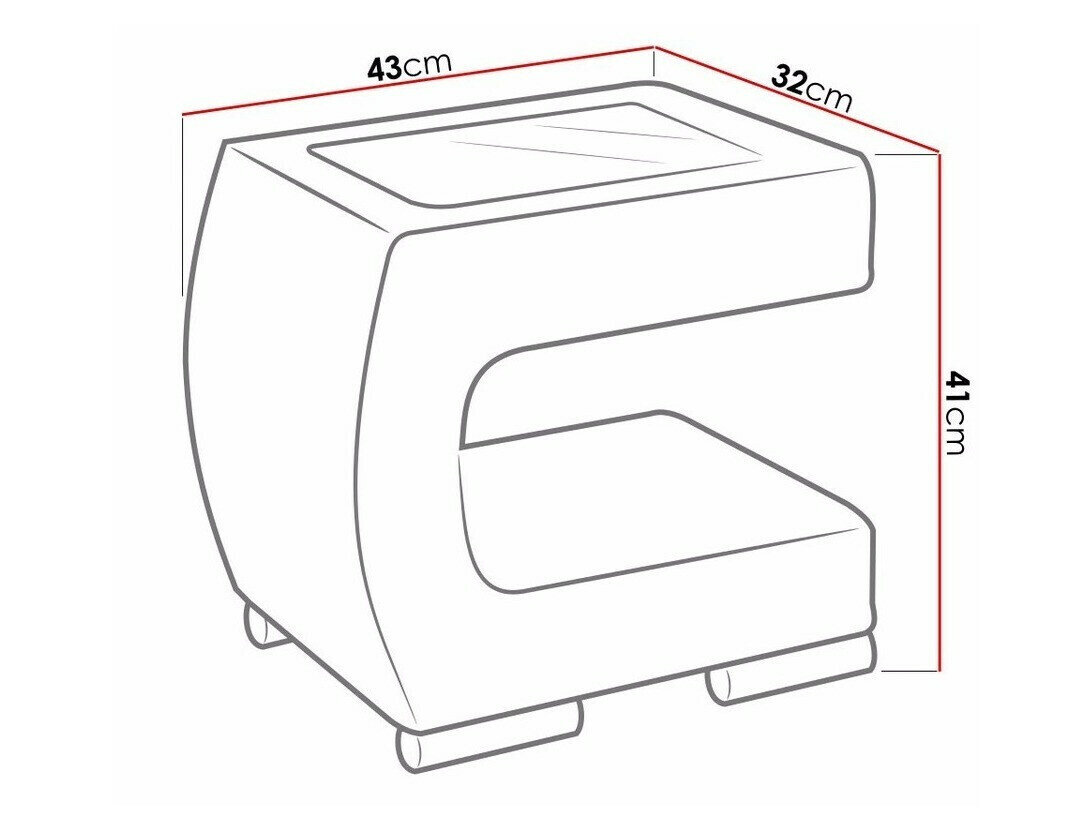 Sengebord Baltimore 105 (Soft 011)