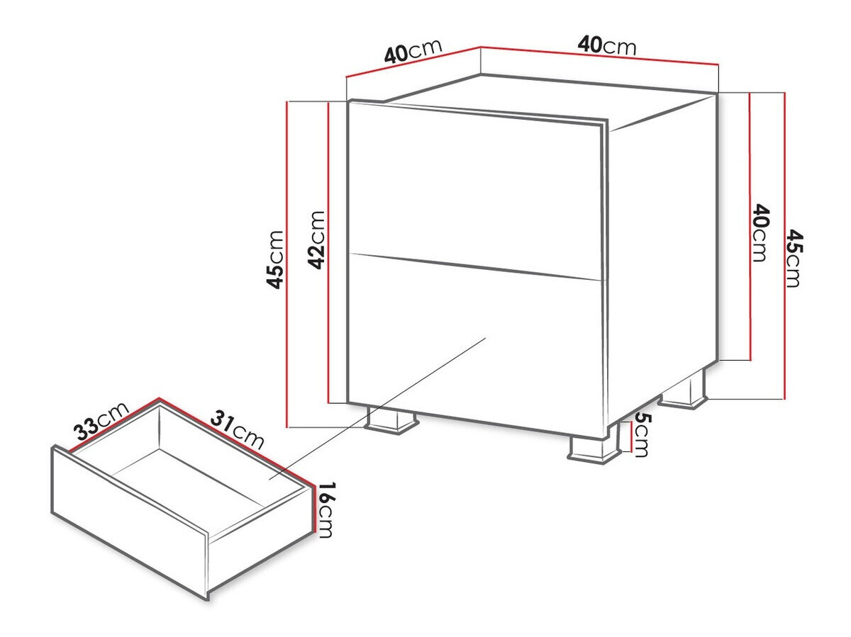 Sengebord Tivdalu 127 (Gylden eg)