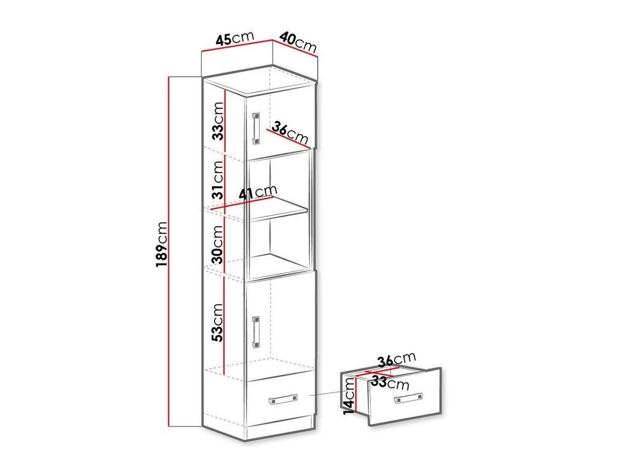 Reol Sorviru 104 (Hvid + Turkis)