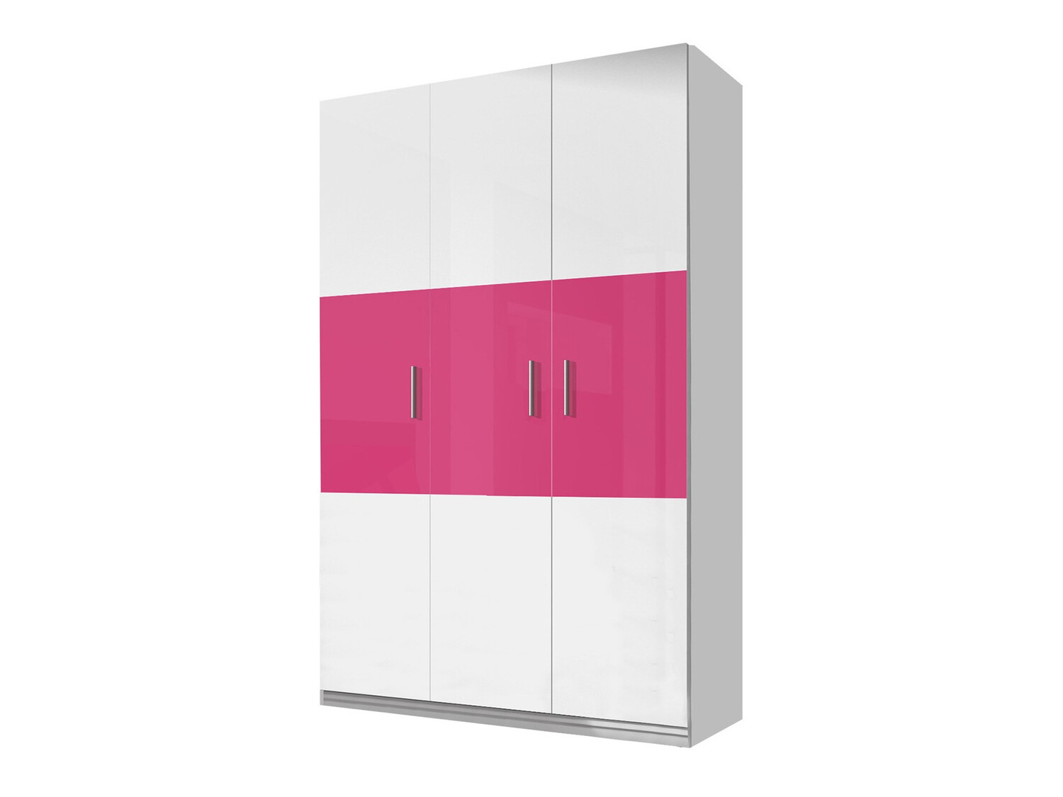 Børneværelsessæt Campus (Glansfuld hvid + Glossy pink)