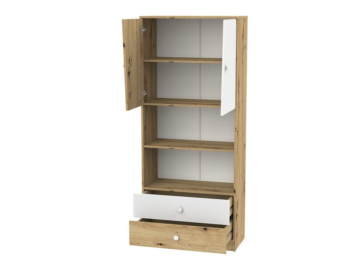 Møbelsæt Almira 114 (Artisan eg + Hvid + Grå)