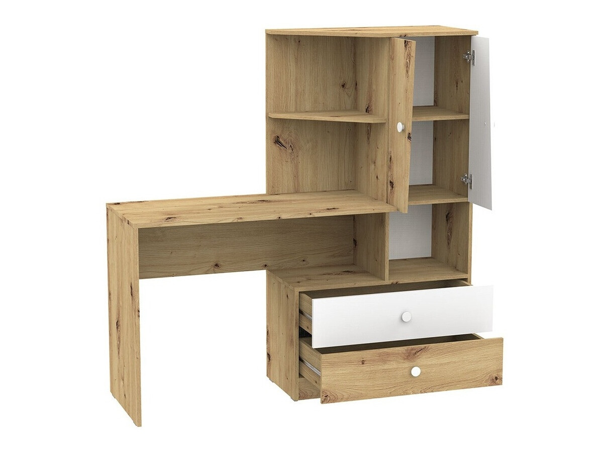 Møbelsæt Almira 114 (Artisan eg + Hvid + Grå)