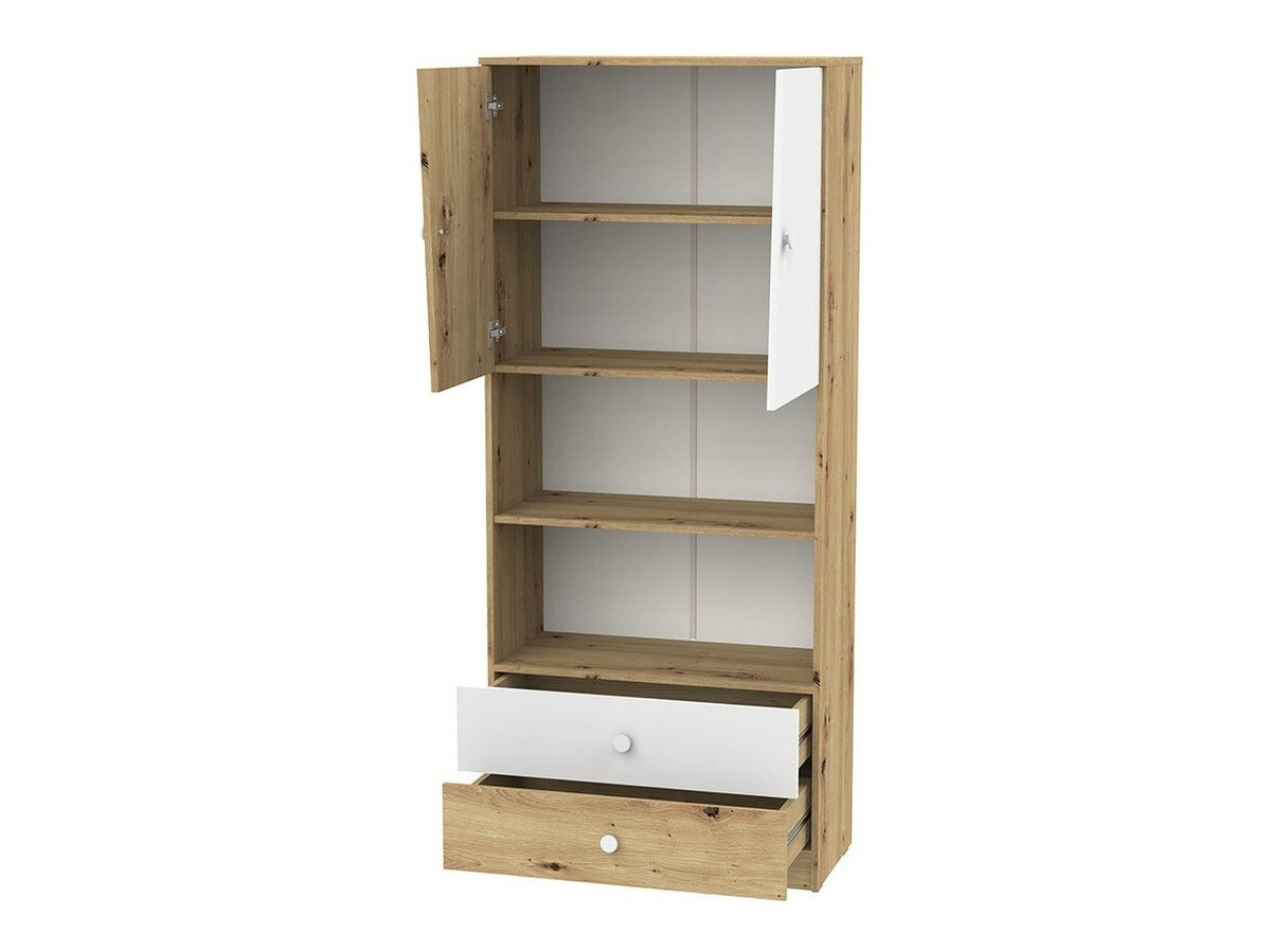 Møbelsæt Almira 115 (Artisan eg + Hvid + Grå)