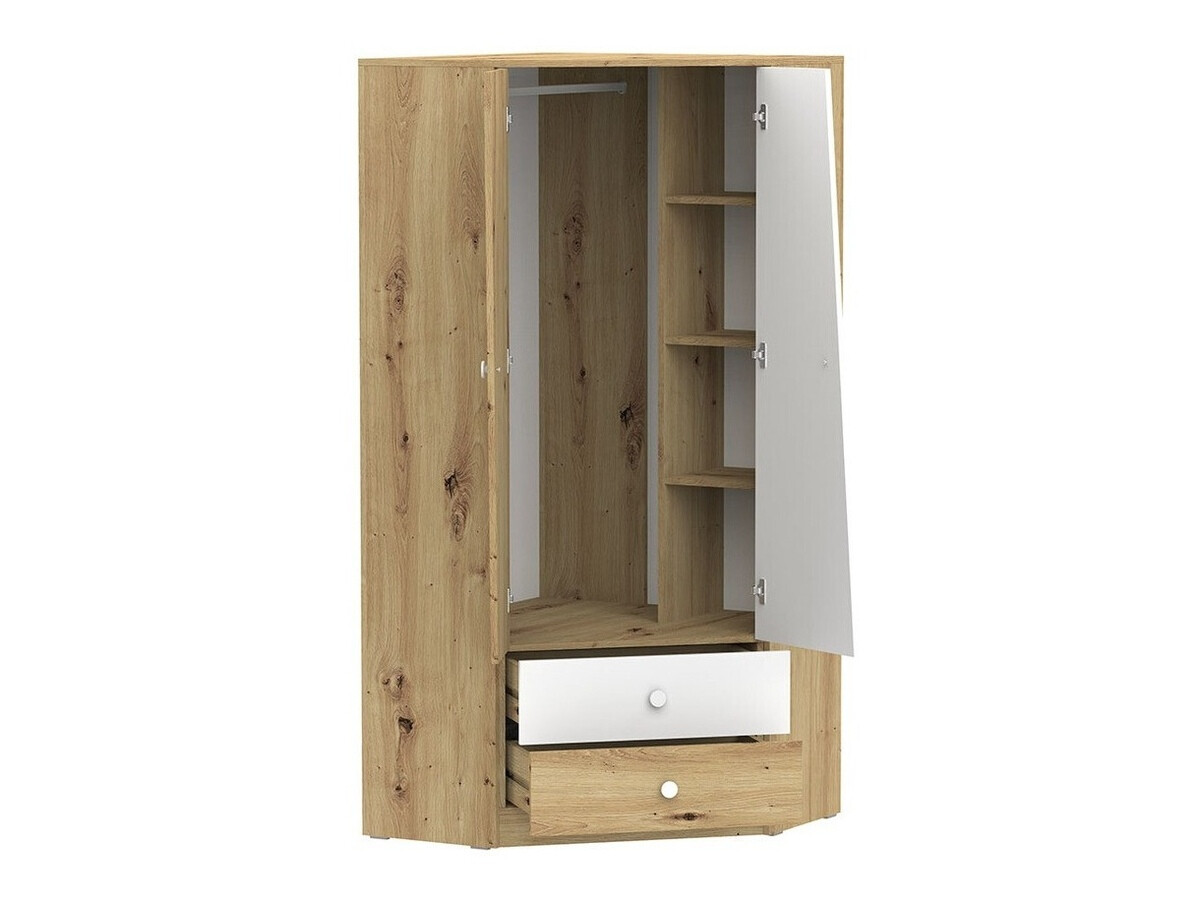Møbelsæt Almira 116 (Artisan eg + Hvid + Grå)