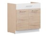 Modulskab med skuffe og låger Mode Beech 117