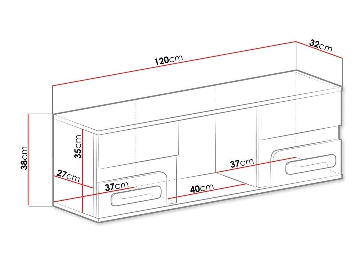 Vægreol Aviseve 104 (Antracit + Hvid)