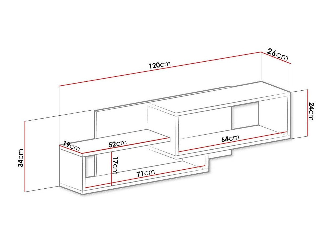 Vægreol Sorviru 105 (Hvid + Turkis)