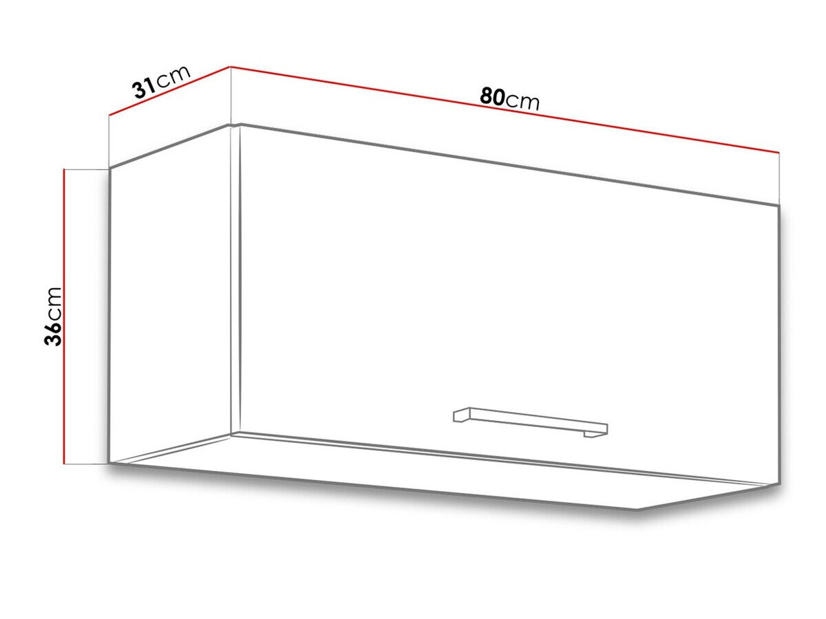 Modulvægskab Wood White 131